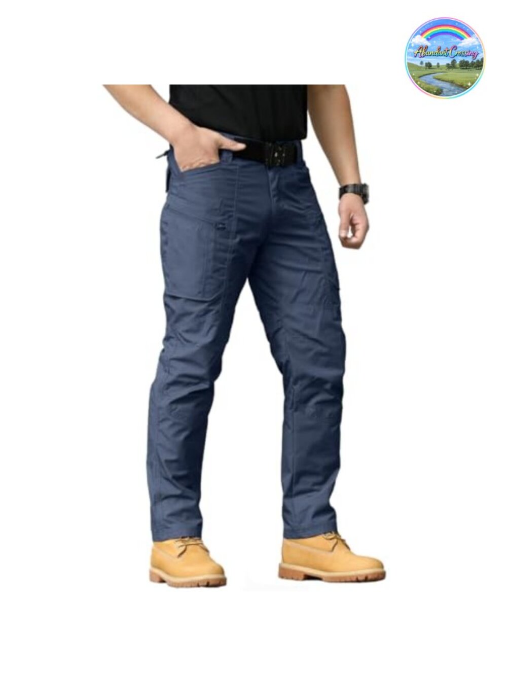 Men's Rip-Stop Tactical Cargo Pants Work Hiking Trousers